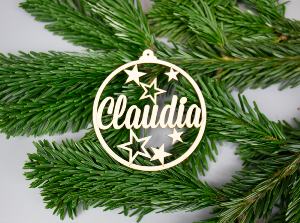 Weihnachtskugel personalisiert Sterne_ A